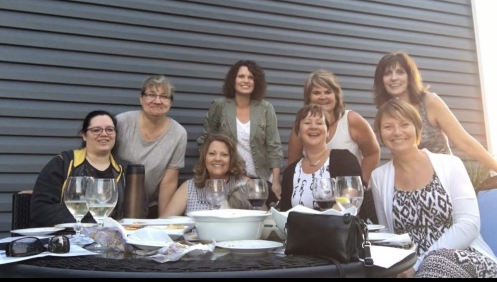 An early meeting of "The Best Book Club Ever."